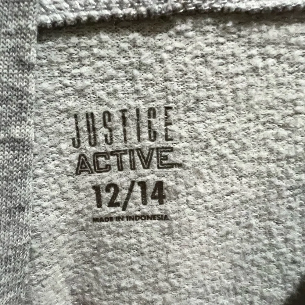 Justice Active Gray Girls Athletic Sweatshirt